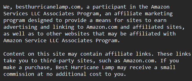 Affiliate Disclosure