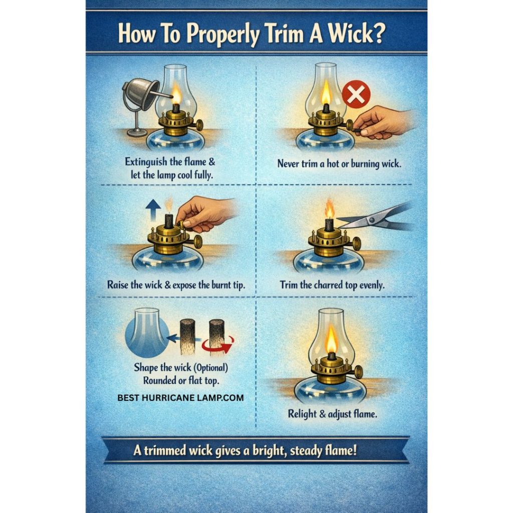 How to properly trim a wick