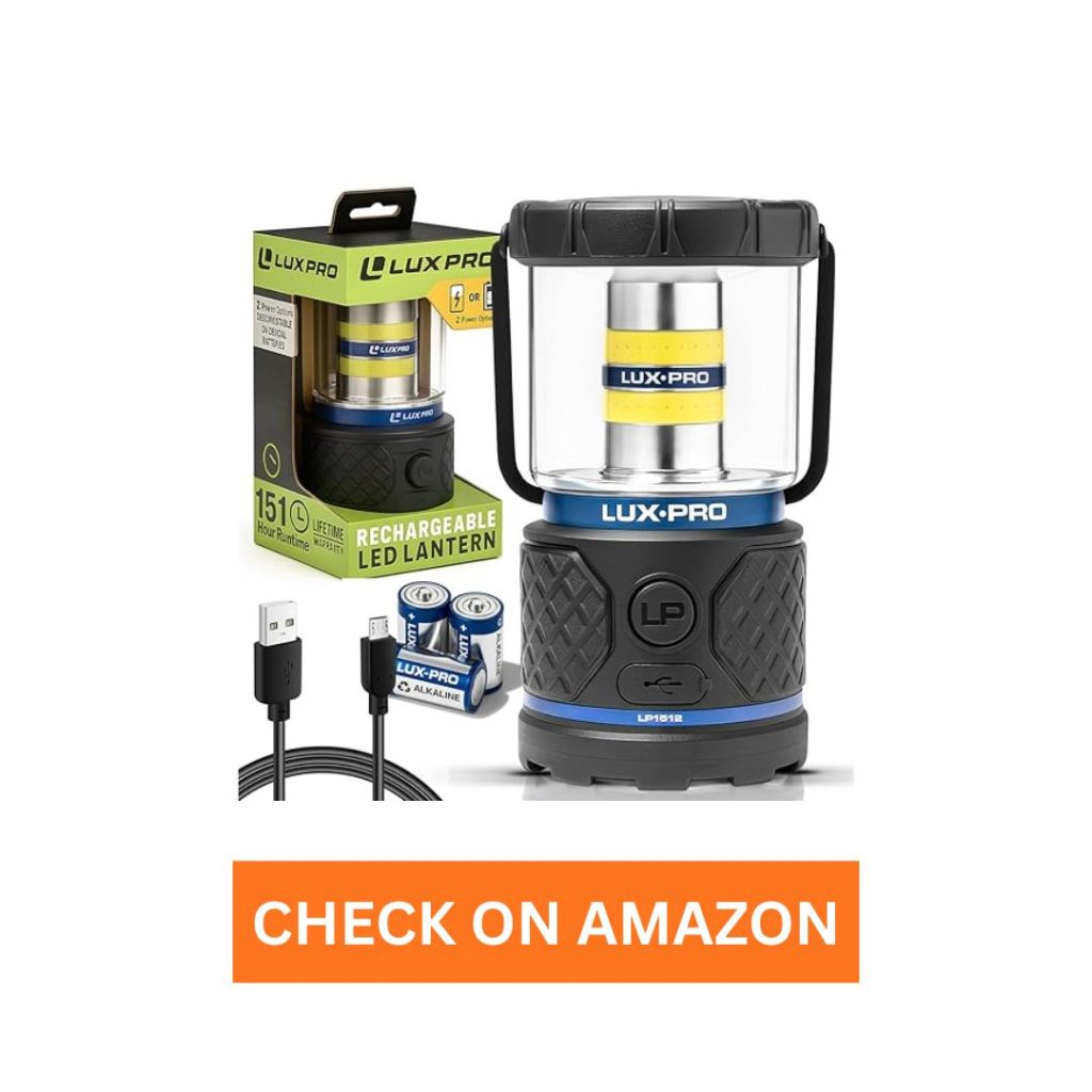 LUXPRO Rechargeable Dual-Power Lantern