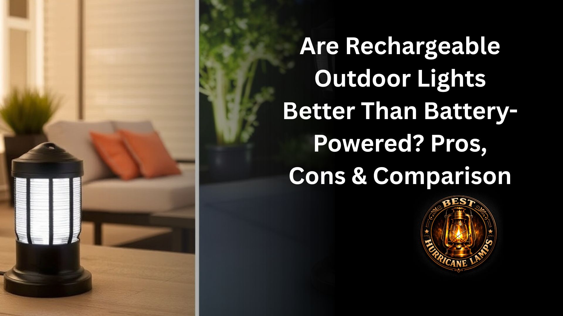 Are Rechargeable Outdoor Lights Better Than Battery-Powered