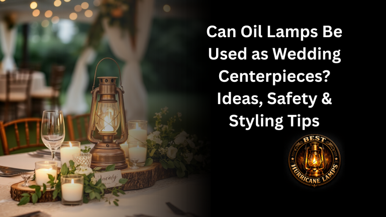Can Oil Lamps Be Used as Wedding Centerpieces