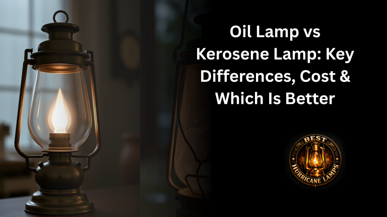 Oil Lamp vs Kerosene Lamp